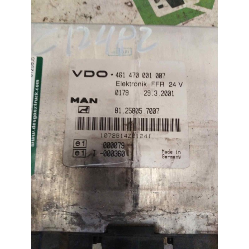 Recambio de modulo electronico para man tg - a 18.460 fg / bb (e3/e4) l referencia OEM IAM 81258057007 461470001007 CENTRALITA F - Gris 2