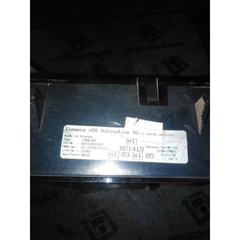 Recambio de cuadro instrumentos para man tg - a 26.350 fg fnlc 6x2 (e2) l referencia OEM IAM 81272026154 - Blanco 3