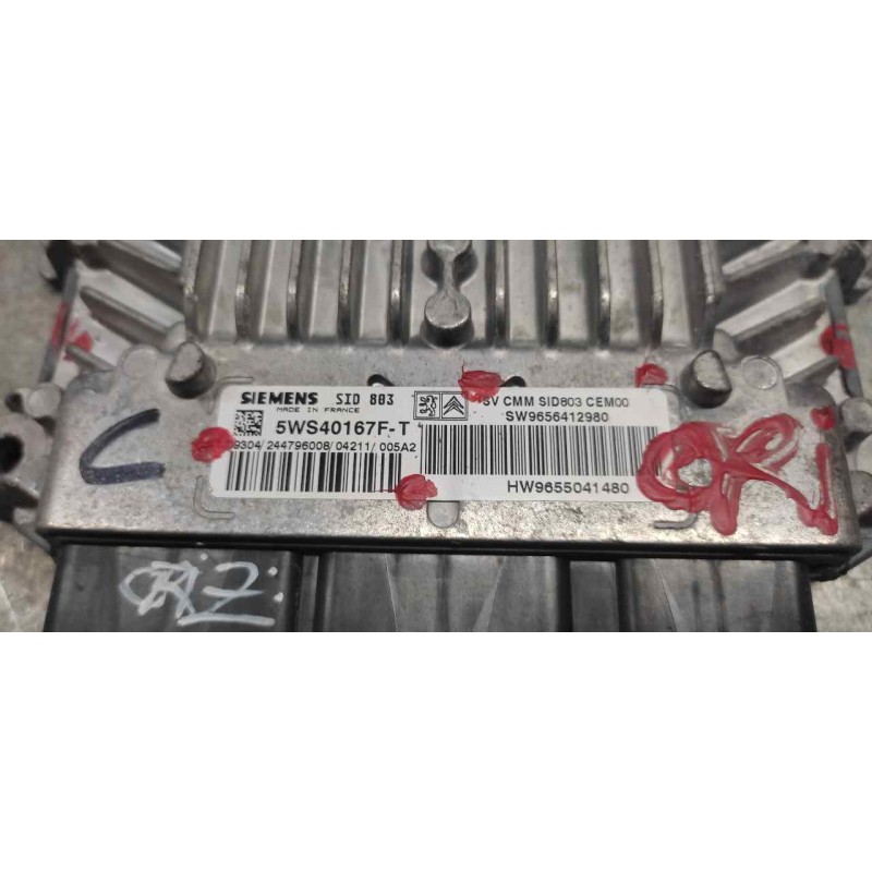 Recambio de centralita motor uce para peugeot 407 st sport pack referencia OEM IAM 9656412980 9655041480 5WS40167FT - Negro 2