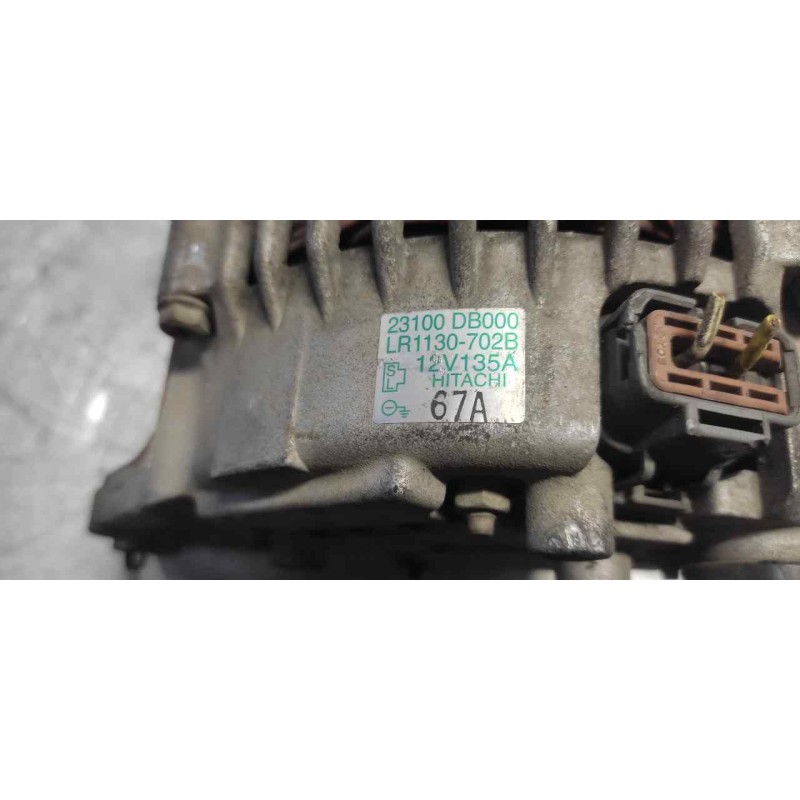 Recambio de alternador para renault mascott fg 120. 35/55/65 cabina individual referencia OEM IAM 23100DB000 3