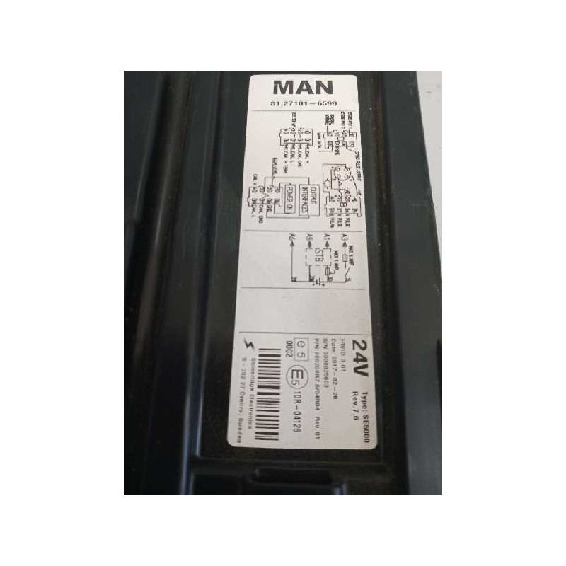 Recambio de tacografo para man tgx 18.500 12.4 diesel referencia OEM IAM SE5000 81271016599 REV.7.6 - Blanco 2