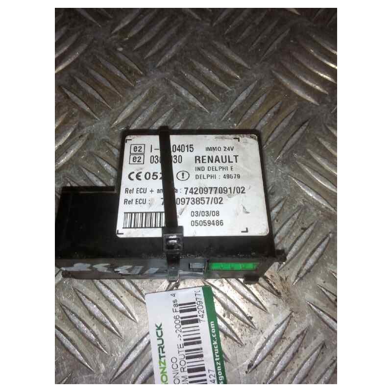 Recambio de modulo electronico para renault premium route 2006 fas 4x2 larga distancia referencia OEM IAM 7420977091 7420973857