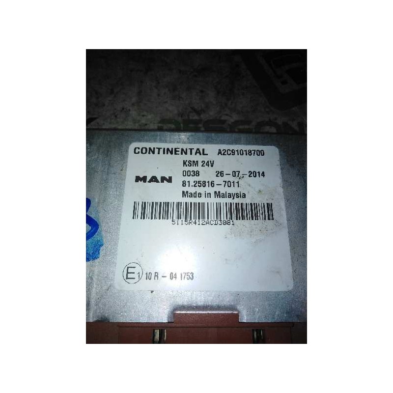 Recambio de modulo electronico para man tgx 18.440 fg / 4x2 bl xxl referencia OEM IAM 81258167011 - Blanco 2