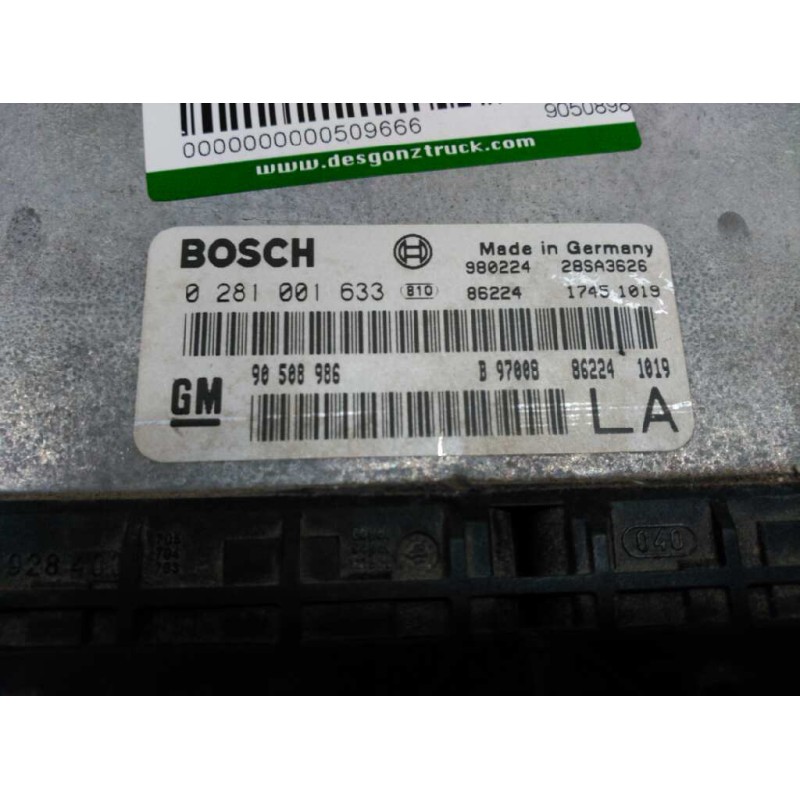 Recambio de centralita motor uce para opel vectra b berlina referencia OEM IAM 90508986 B97008862241019 0281001633 - Verde 2