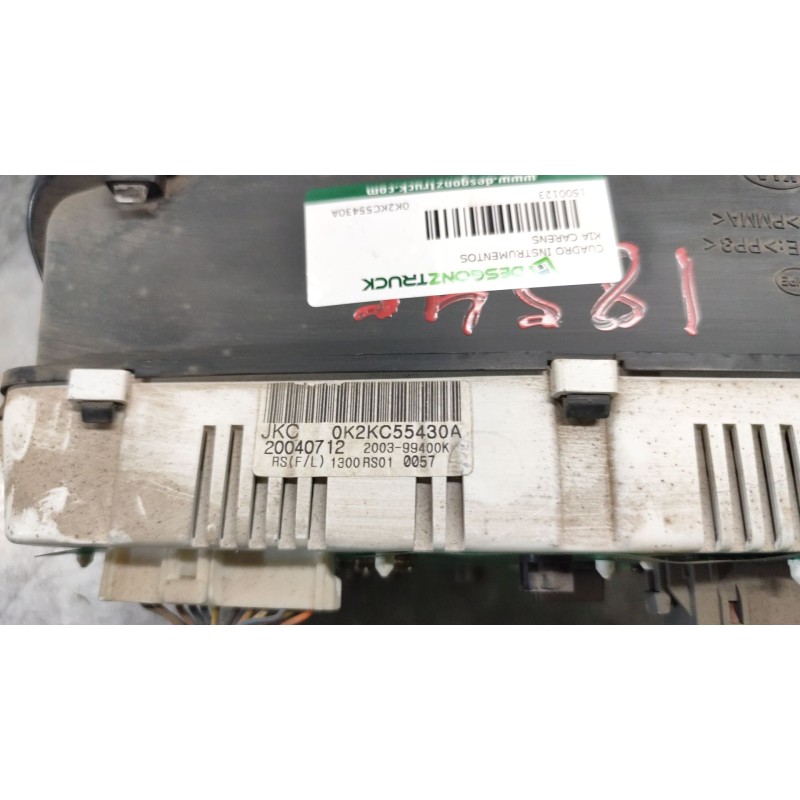 Recambio de cuadro instrumentos para kia carens 2.0 crdi ex monovolumen referencia OEM IAM 0K2KC55430A 3