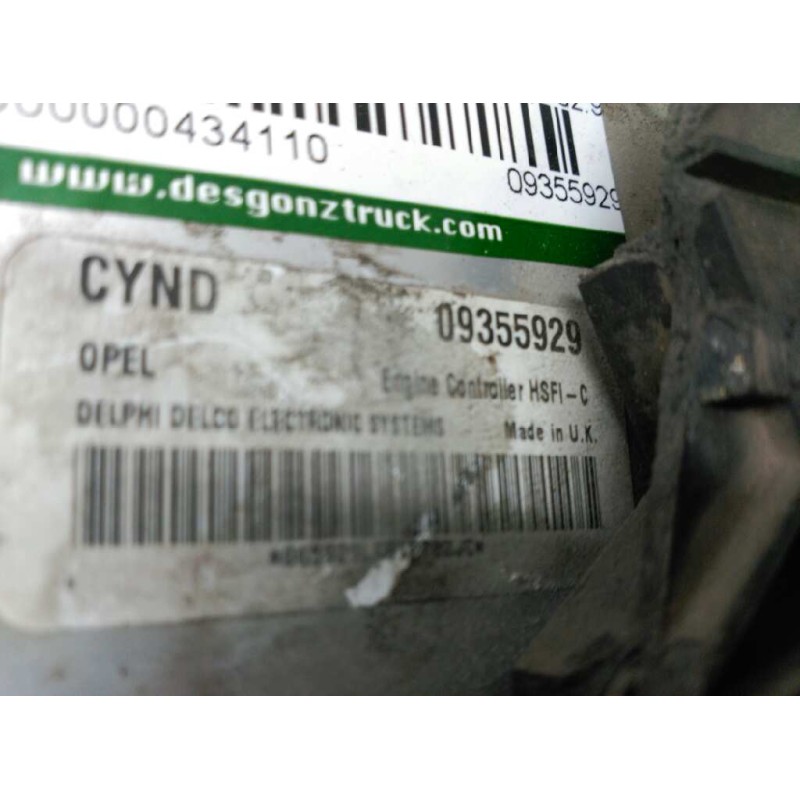 Recambio de centralita motor uce para opel astra g berlina comfort referencia OEM IAM 09355929 3