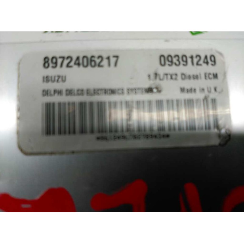 Recambio de centralita motor uce para opel astra g berlina club referencia OEM IAM 09391249 3