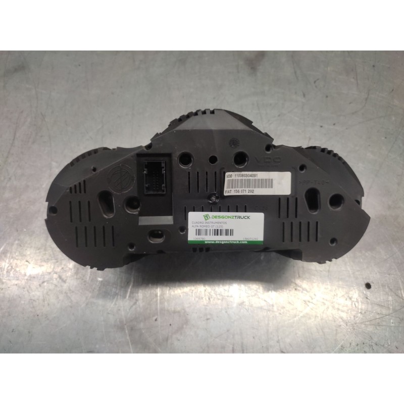 Recambio de cuadro instrumentos para alfa romeo gt (125) 1.9 jtd 16v 150/ distinctive referencia OEM IAM 156071292 - Negro 2
