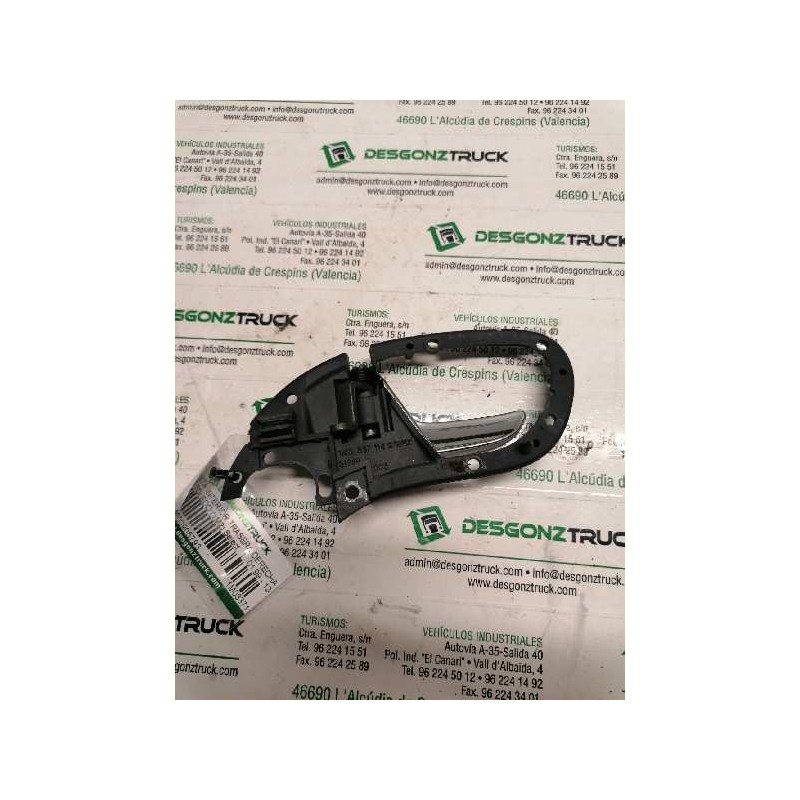 Recambio de maneta interior trasera derecha para seat toledo (1m2) select referencia OEM IAM 1M0837114 - Blanco 2