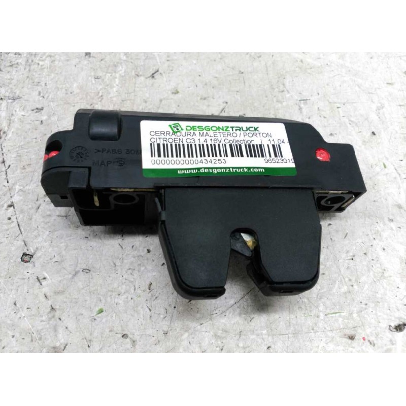 Recambio de cerradura maletero / porton para citroën c3 1.4 16v collection referencia OEM IAM 9652301980 2
