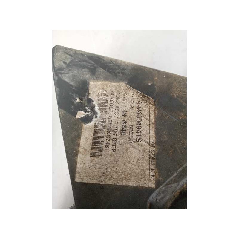 Recambio de soporte para renault d narrow referencia OEM IAM 5010496740  SOPORTE PELDAÑO IZQUIERDO - Blanco 2