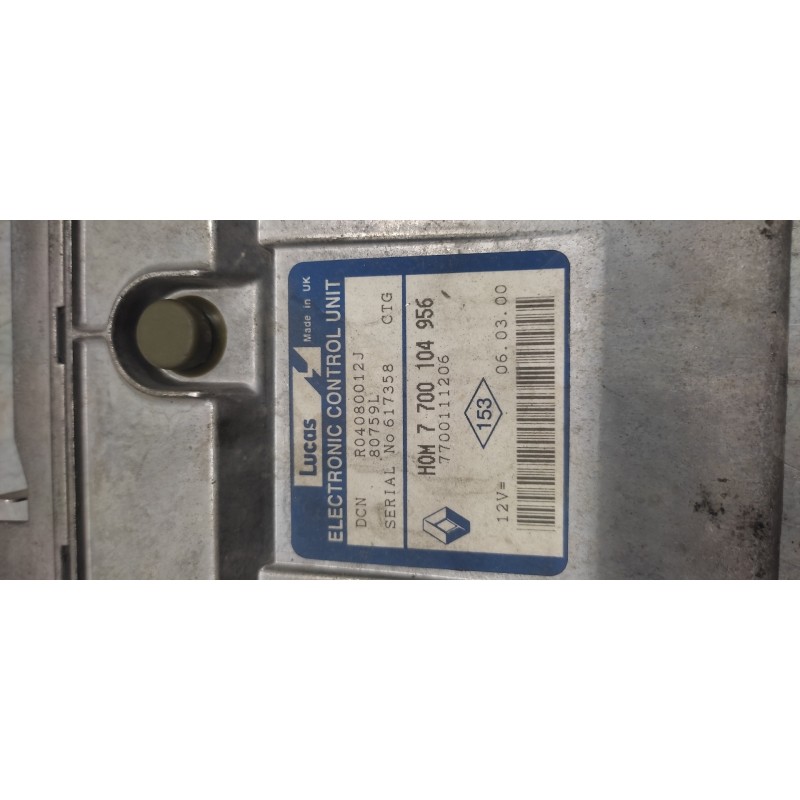 Recambio de centralita motor uce para renault kangoo (f/kc0) authentique referencia OEM IAM 7700104956 7700111206 - Verde 2