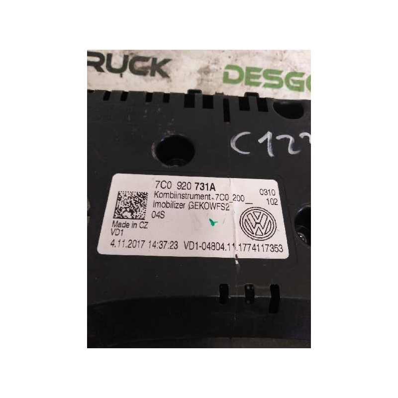 Recambio de cuadro instrumentos para man tge pritsche (uz) pritsche 2.180 4x4 referencia OEM IAM 7C0920731A - Blanco 3