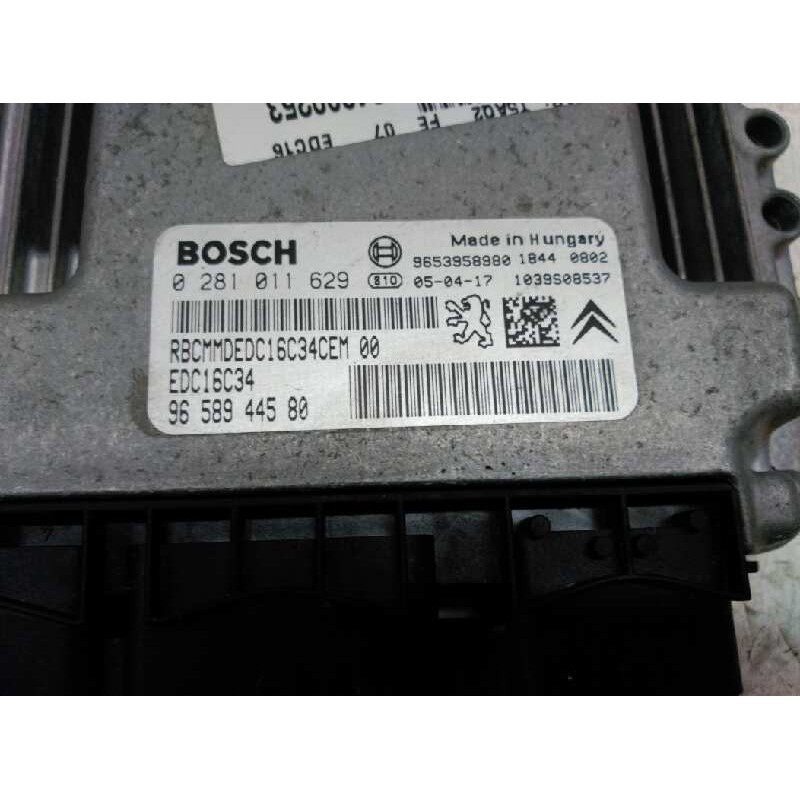 Recambio de centralita motor uce para peugeot 307 (s1) xs referencia OEM IAM 9658944580 0281011629 BOSCH - Gris 2