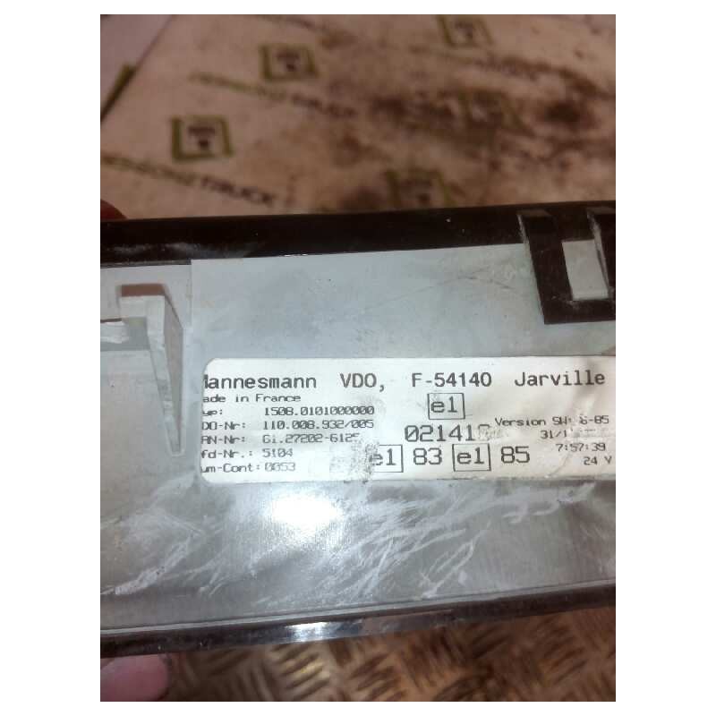 Recambio de cuadro instrumentos para man tg - a 18.460 12.8 diesel referencia OEM IAM 81272026125 - Blanco 2