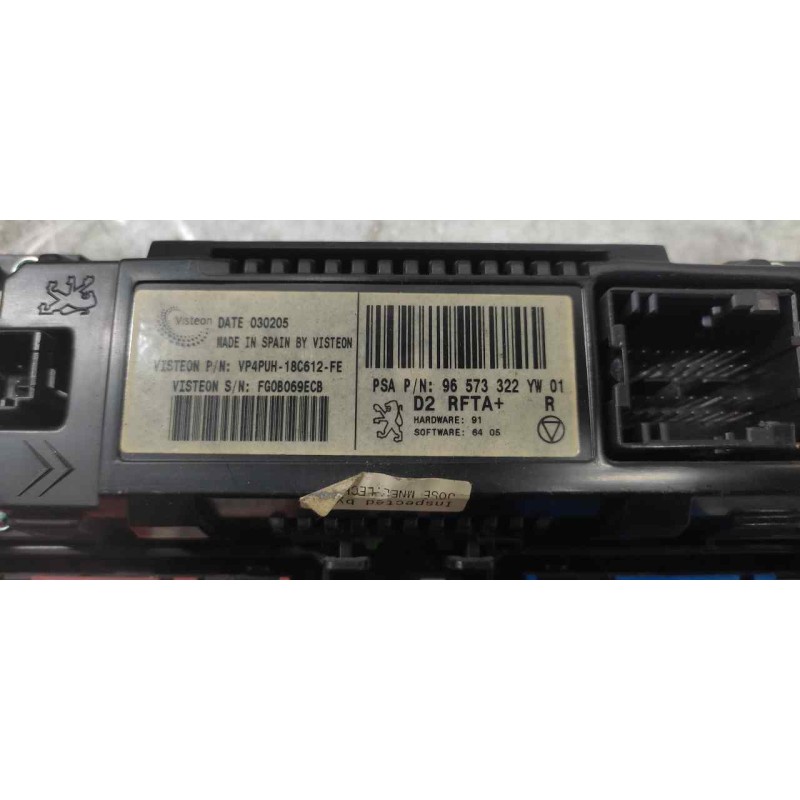 Recambio de mando climatizador para peugeot 407 st sport pack referencia OEM IAM 96573322YW - Negro 3