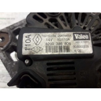 Recambio de alternador para renault megane ii classic berlina 1.5 dci diesel referencia OEM IAM 8200386806  