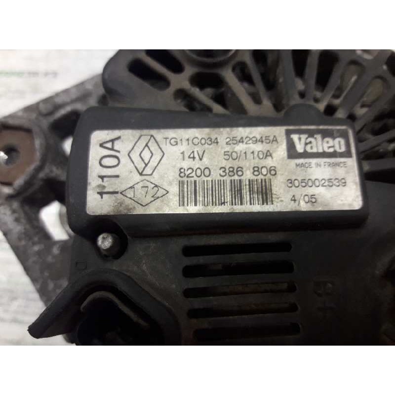 Recambio de alternador para renault megane ii classic berlina 1.5 dci diesel referencia OEM IAM 8200386806 3