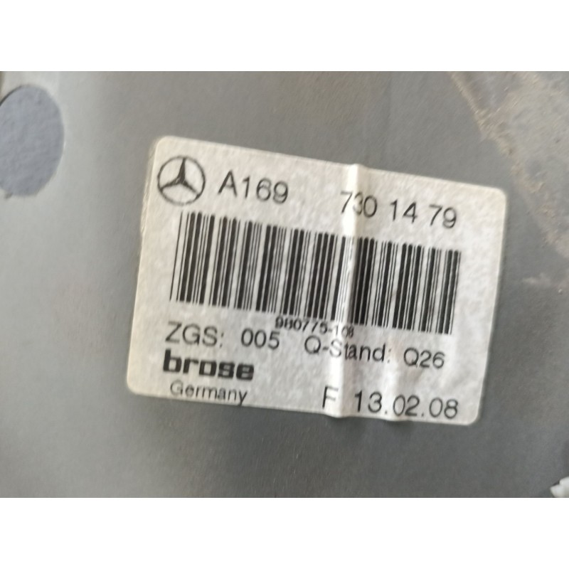 Recambio de elevalunas trasero derecho para mercedes-benz clase a (w169) a 180 cdi (169.007) referencia OEM IAM A1697301479 - Gris 3