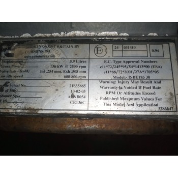 Recambio de motor completo para daf serie lf45.xxx desde 06 referencia OEM IAM ISBE185  CE136C