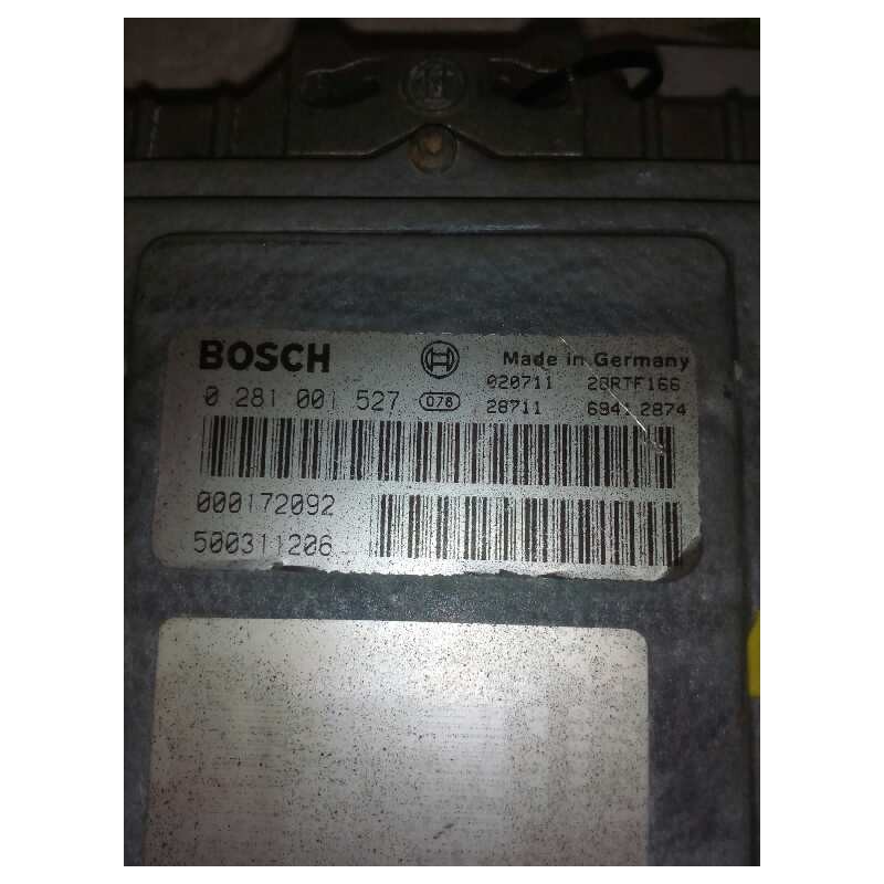 Recambio de centralita motor edc para iveco trucks eurotech mh 190 e 27 k (272cv) referencia OEM IAM 0281001527 500311206 000172 2
