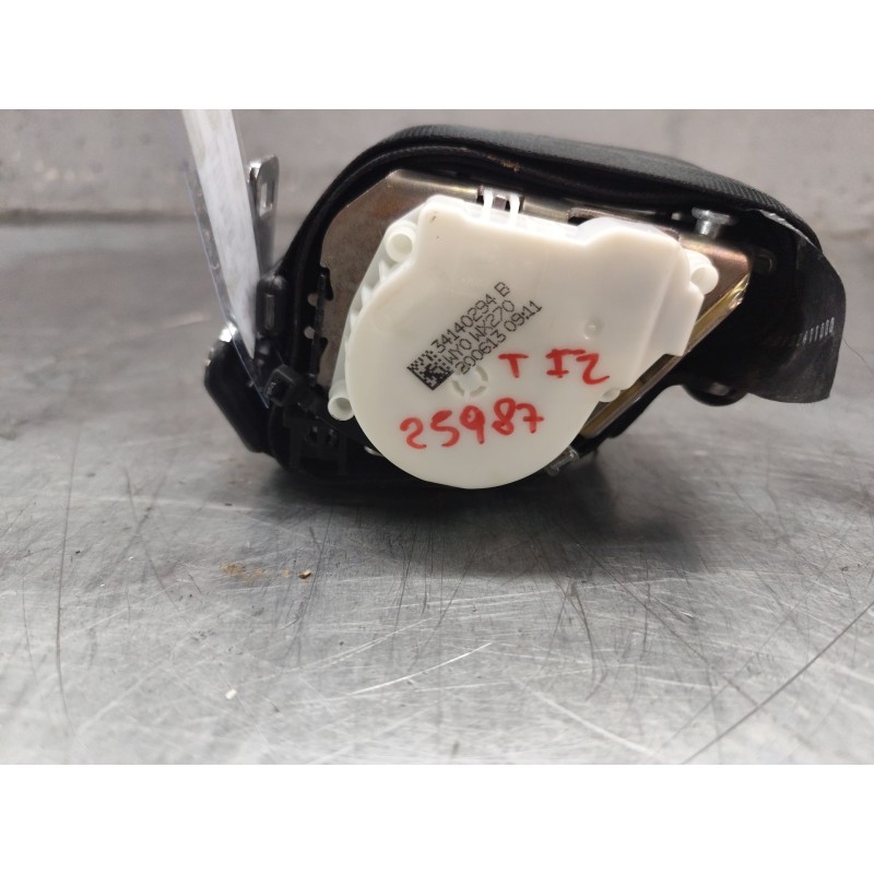 Recambio de cinturon seguridad trasero izquierdo para citroën c3 ii (sc_) 1.4 hdi 70 (sc8hzc, sc8hr0, sc8hp4) referencia OEM IAM - Negro 2
