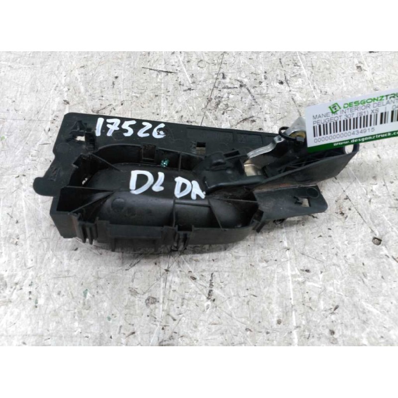 Recambio de maneta interior delantera derecha para peugeot 307 (s1) xs referencia OEM IAM 9643604477 9143F5 - Blanco 2
