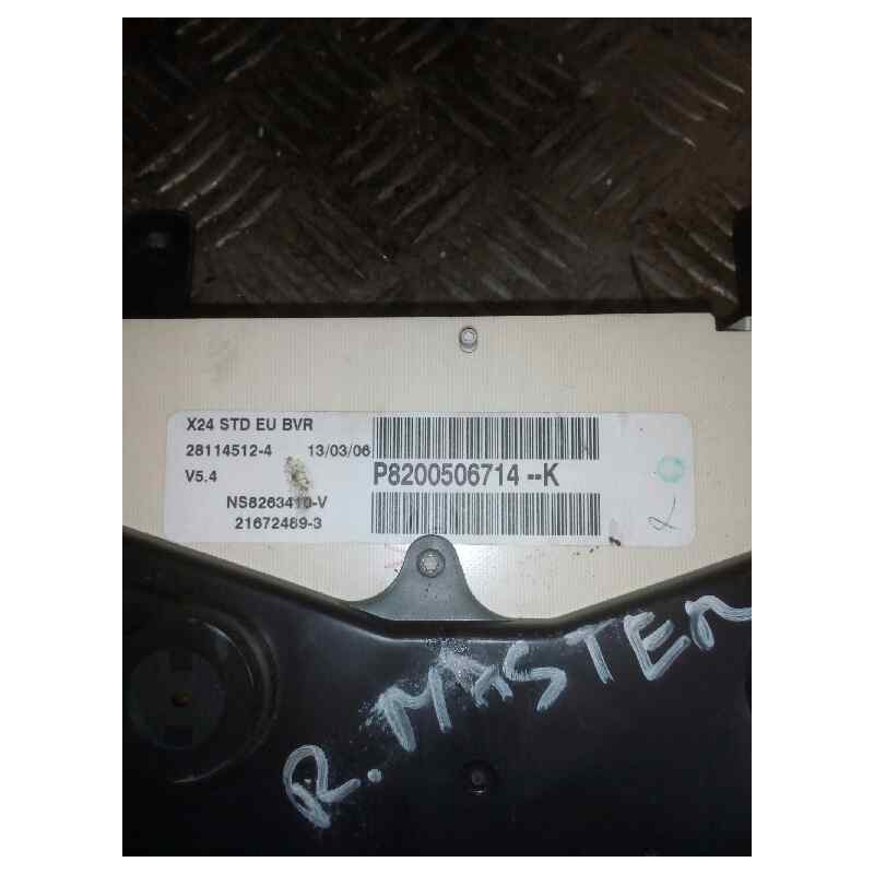 Recambio de cuadro instrumentos para renault master t 35 referencia OEM IAM P8200506714 3