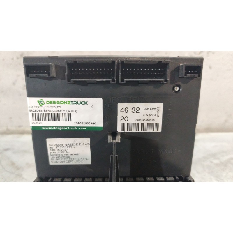 Recambio de caja reles / fusibles para mercedes-benz clase m (w163) ml 320 (163.154) referencia OEM IAM 209822983446 - Plata 7