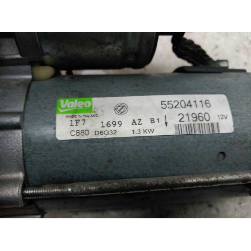 Recambio de motor arranque para fiat grande punto (199) 1.3 multijet sport (01.2007) referencia OEM IAM 55204116 0051810302 C880 - Blanco 2