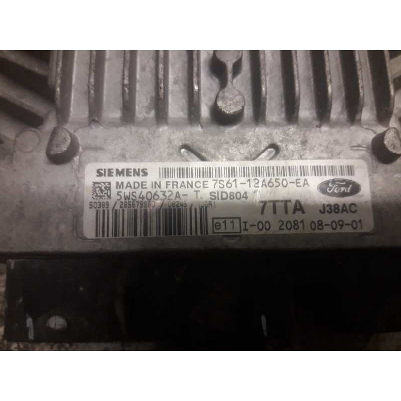 Recambio de centralita motor uce para ford fiesta (cbk) ambiente referencia OEM IAM 7S6112A650EA 5WS40632AT 7TTAJ38AC - Rojo 2