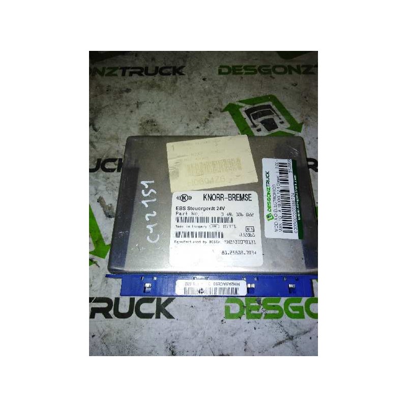 Recambio de modulo electronico para man tg - a 18.xxx 12.4 diesel referencia OEM IAM 81258087034 0486106082 CENTRALITA EBS