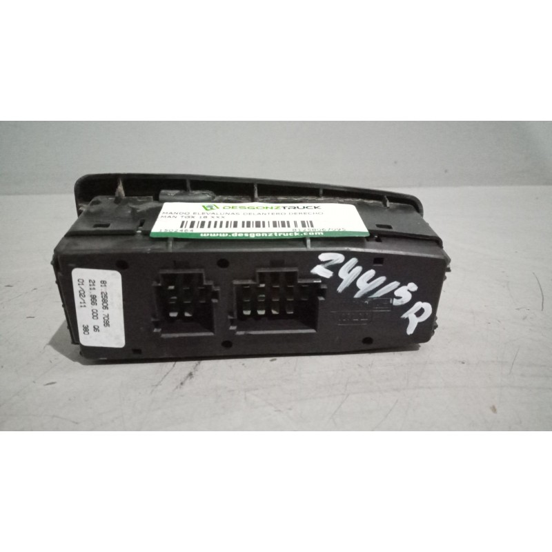 Recambio de mando elevalunas delantero derecho para man tgx 18.480 12.4 diesel referencia OEM IAM 81258067095 - Blanco 4