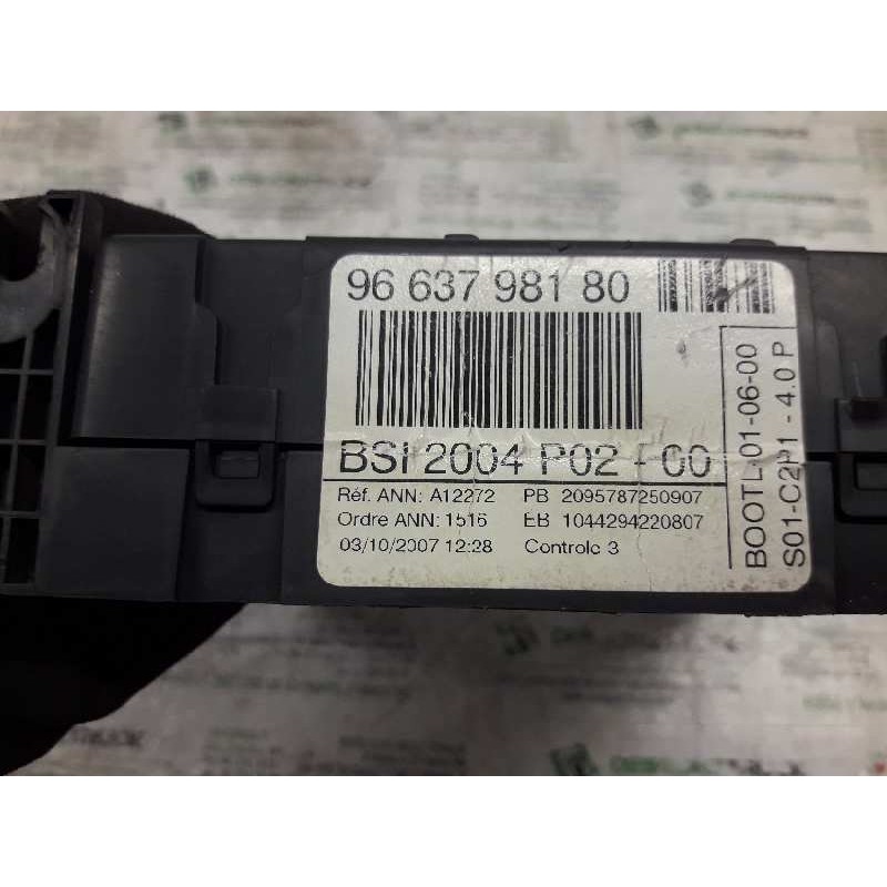 Recambio de caja reles / fusibles para peugeot 308 1.6 hdi fap cat (9hz / dv6ted4) referencia OEM IAM 9663798180 BSI 3