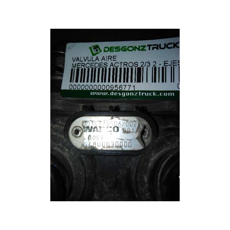 Recambio de valvula aire para mercedes-benz actros 2/3 2 - ejes / 6 cil. 1848(4x2) om 501 la megaspace referencia OEM IAM 003431 - Blanco 2