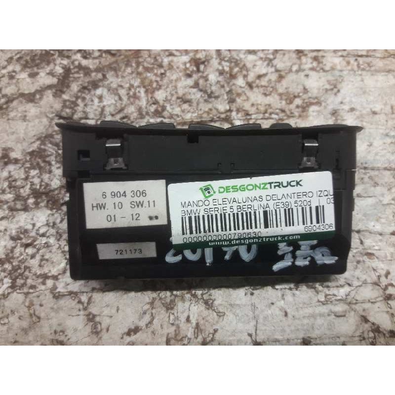 Recambio de mando elevalunas delantero izquierdo para bmw serie 5 berlina (e39) 520d exclusive referencia OEM IAM - Gris 3