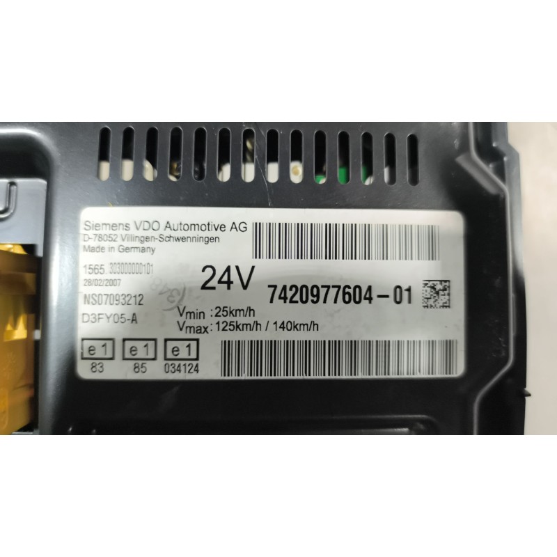 Recambio de cuadro instrumentos para renault magnum ab 2005 12.8 diesel referencia OEM IAM 7420977604 - Negro 2