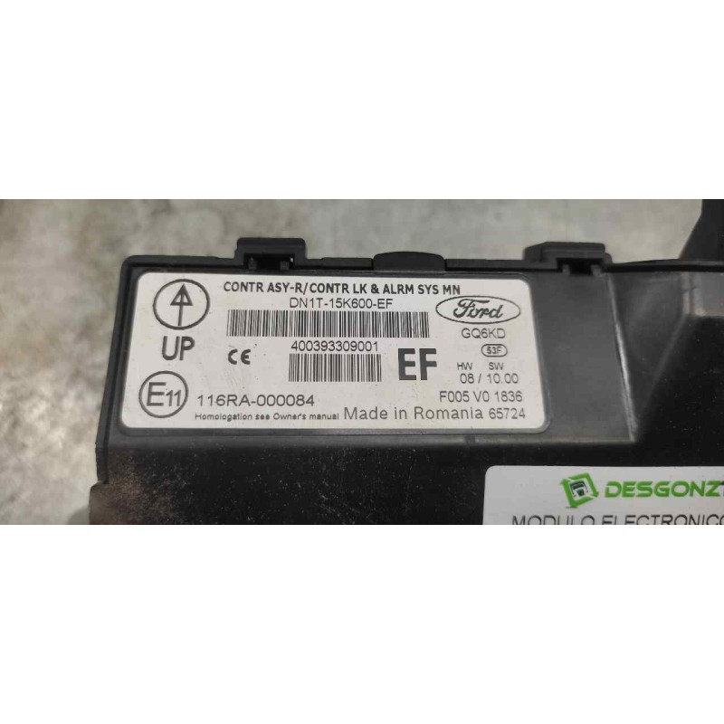 Recambio de modulo electronico para ford tourneo courier (c4a) ambiente referencia OEM IAM DN1T15K600EF F005V01836 - Azul 2