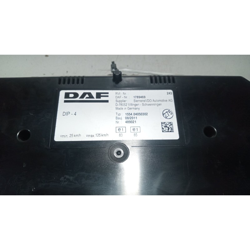 Recambio de cuadro instrumentos para daf serie xf105.510 12.9 diesel referencia OEM IAM 1789469 - Blanco 2