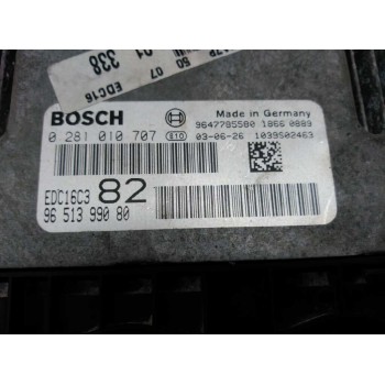 Recambio de centralita motor uce para peugeot 206 berlina x-line referencia OEM IAM 9647785580 0281010707 