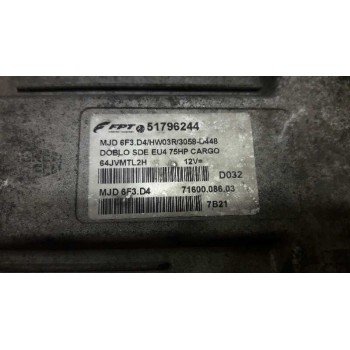 Recambio de centralita motor uce para fiat doblo (119) 1.3 16v multijet active com. (55kw) referencia OEM IAM   