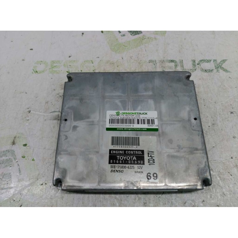 Recambio de centralita motor uce para toyota avensis wagon (t25) 2.0 d-4d executive referencia OEM IAM 89661-05690 DENSO
