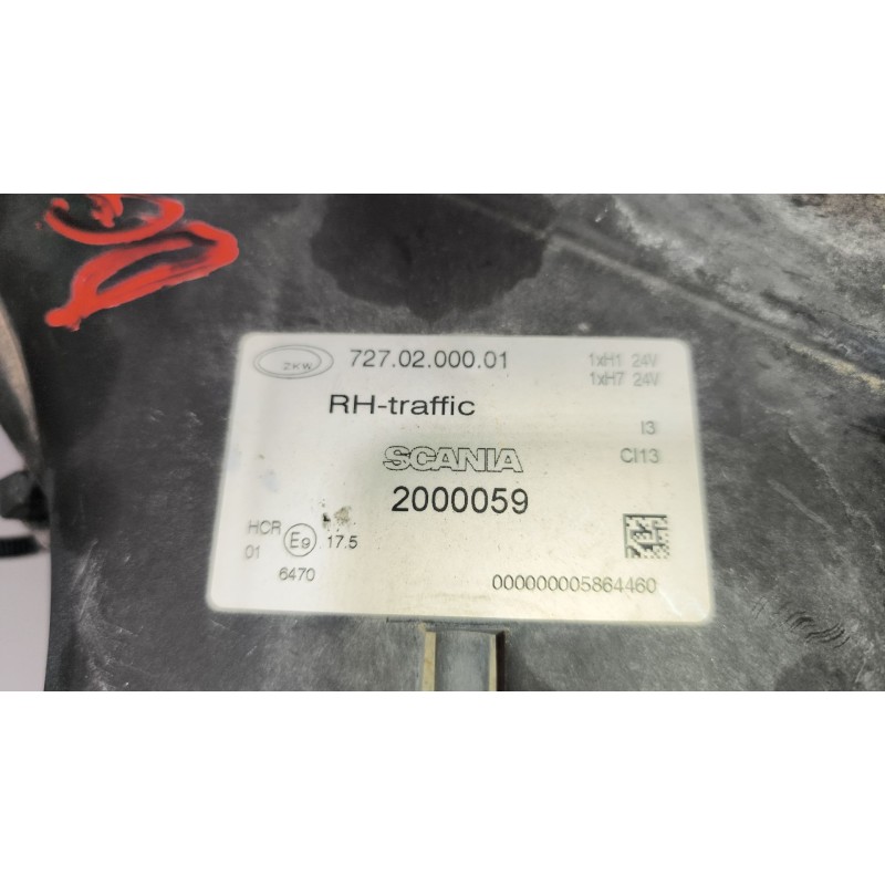 Recambio de faro derecho para scania r i r 500 referencia OEM IAM 2000059 - Blanco 3