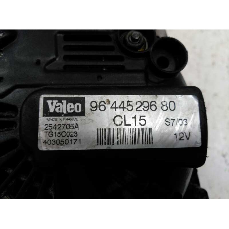 Recambio de alternador para peugeot 206 berlina x-line referencia OEM IAM 9644529680 CL15 2542705A - Blanco 3