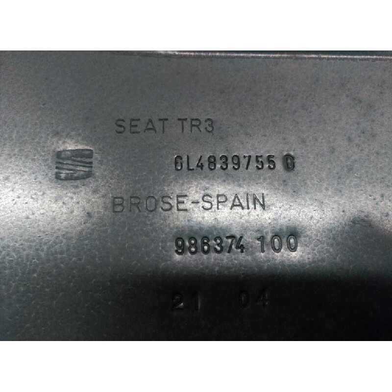 Recambio de elevalunas trasero izquierdo para seat ibiza (6l1) cool referencia OEM IAM 6L4839755D 2