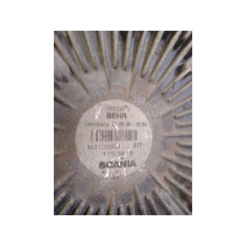 Recambio de ventilador viscoso motor para scania serie p/g/r (l-clase) 12.7 diesel referencia OEM IAM 1763618 - Blanco 2