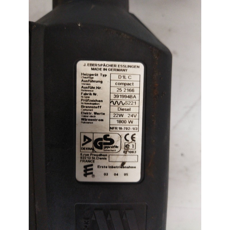 Recambio de motor calefaccion para scania serie 4 (p/r 164 l) 15.6 diesel referencia OEM IAM 1445977 D1LC EBERSPACHER - Blanco 3