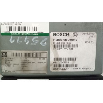 Recambio de modulo electronico para daf serie xf105.xxx 12.9 diesel referencia OEM IAM 1686847 60093710001 0260001028