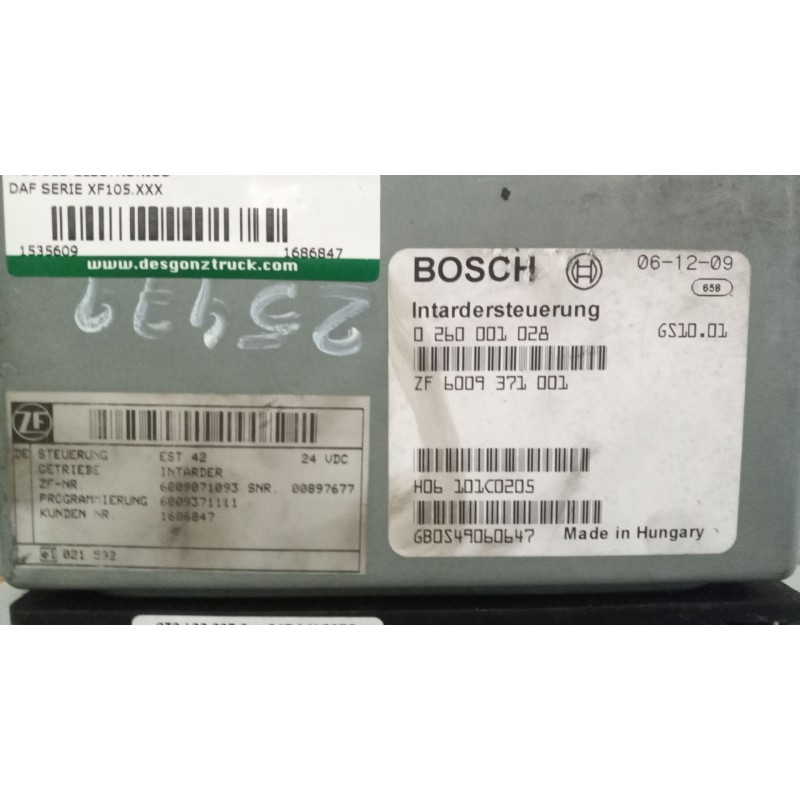 Recambio de modulo electronico para daf serie xf105.510 12.9 diesel referencia OEM IAM 1686847 60093710001 0260001028 - Rojo 2