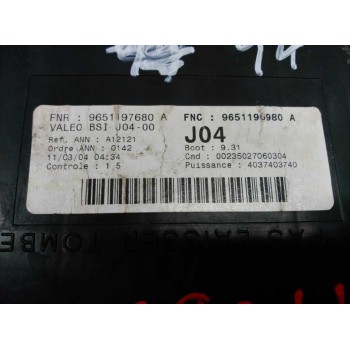 Recambio de caja reles / fusibles para peugeot 206 berlina x-line referencia OEM IAM 9651197680 9651196980 BSI